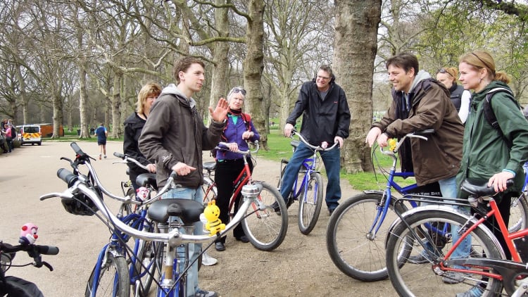 Guided bike tour