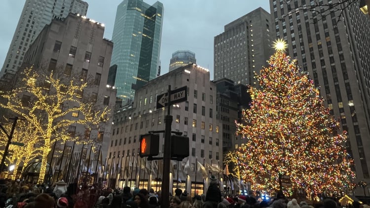 Rockefeller center in Xmas