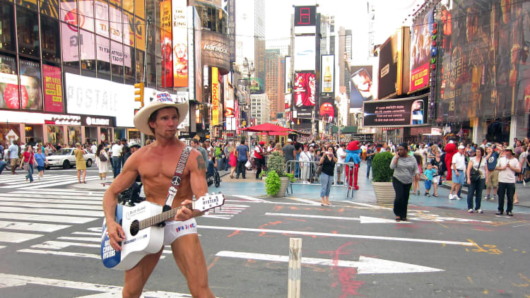 Times Square cowboy