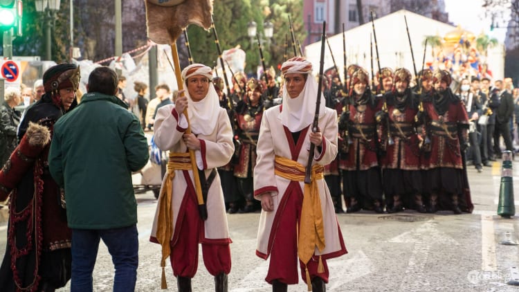 Estafeta and embajada - Moros y Cristianos, Fallas Valencia