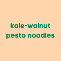 KALE-WALNUT PESTO NOODLES