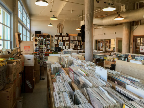 Interior of Holy Cow, looking from the back towards the front