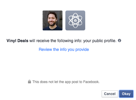 facebook (or whatever) will ask for you to approve