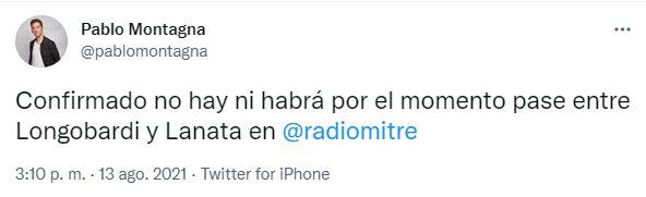 Tweet de Montagna