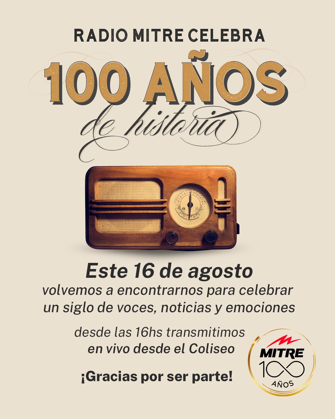 100 años radio mitre