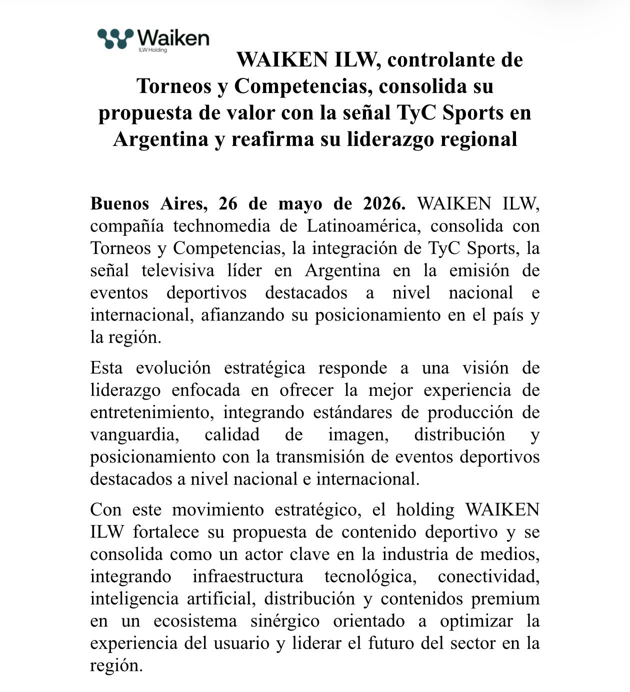 Comunicado