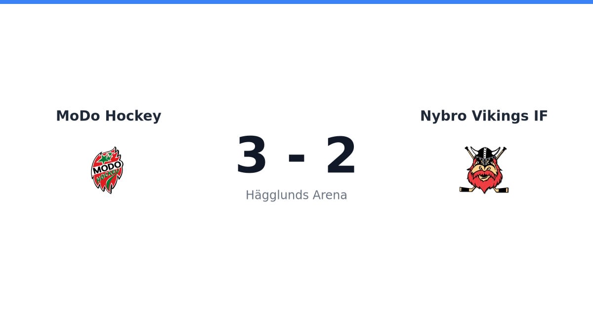 Förlust för Nybro Vikings IF borta mot MoDo Hockey