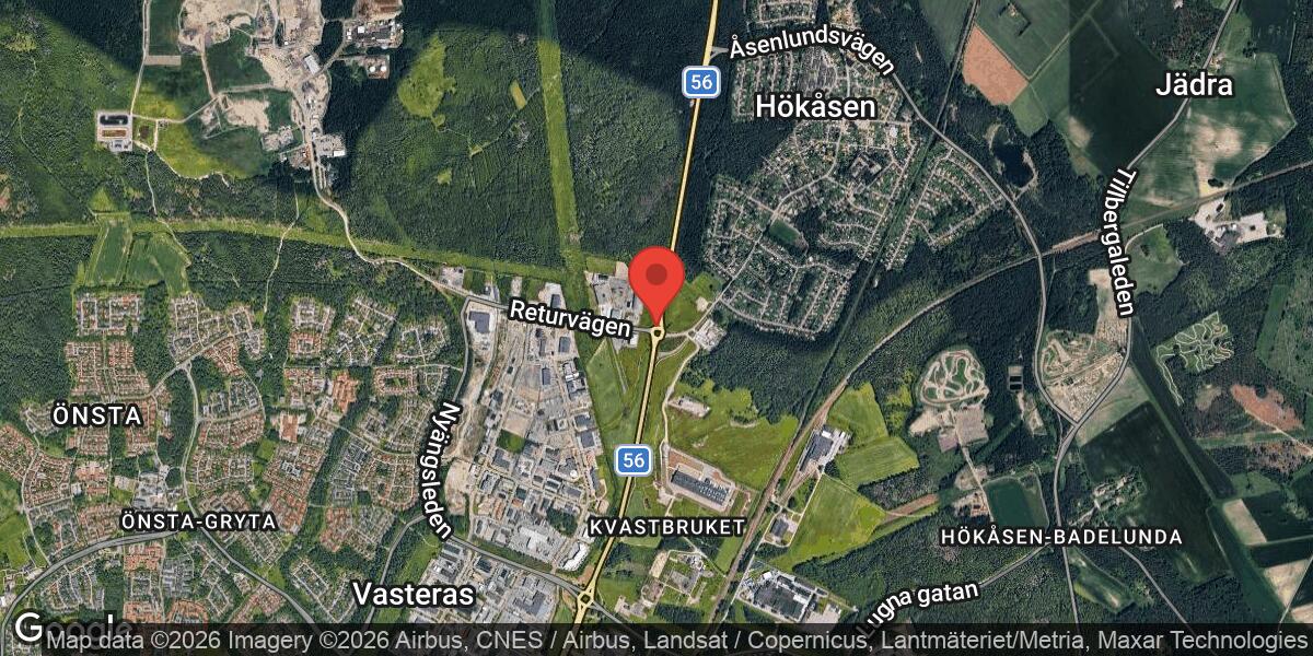 Olycka med flera fordon på Väg 56 vid Hökåsen påverkar trafiken