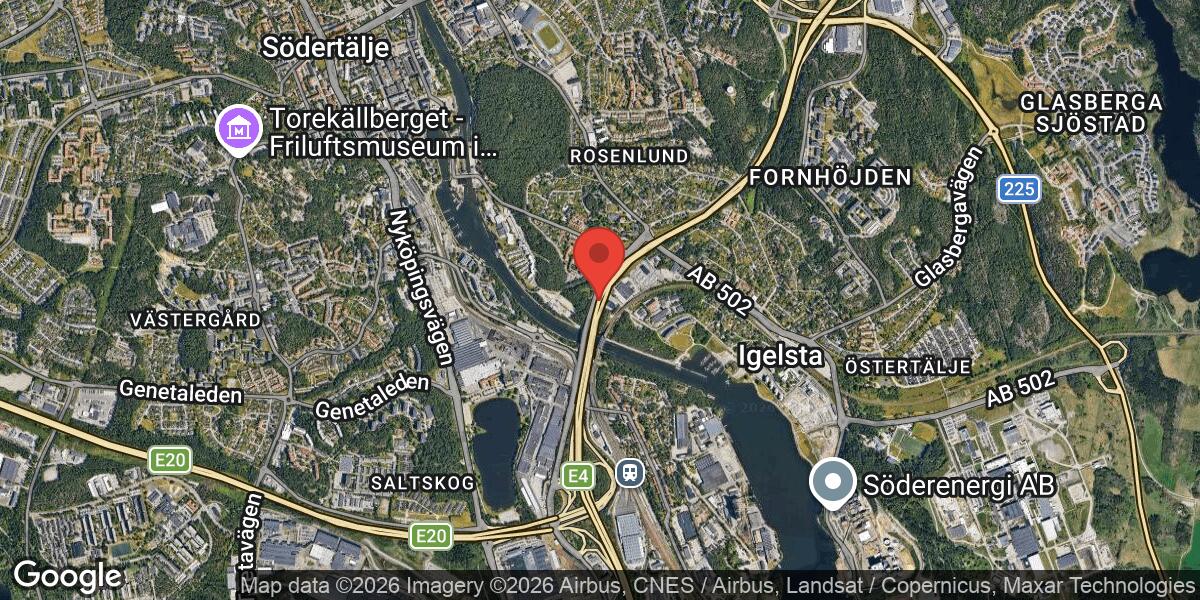 Bärgning pågår på E4 vid Sofiehill i riktning mot Nyköping