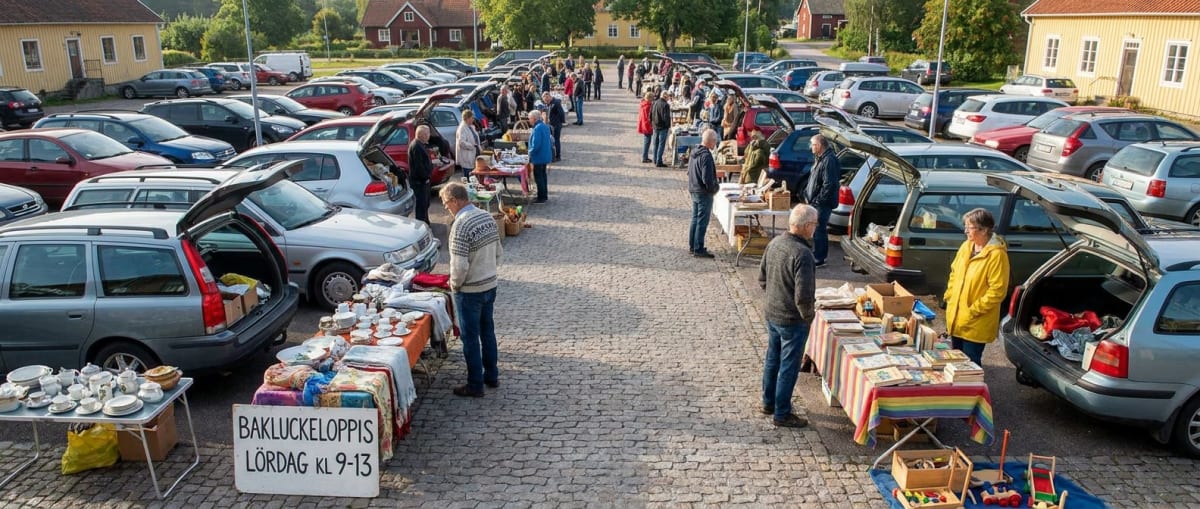 Bakluckeloppis i Bräkne Hoby