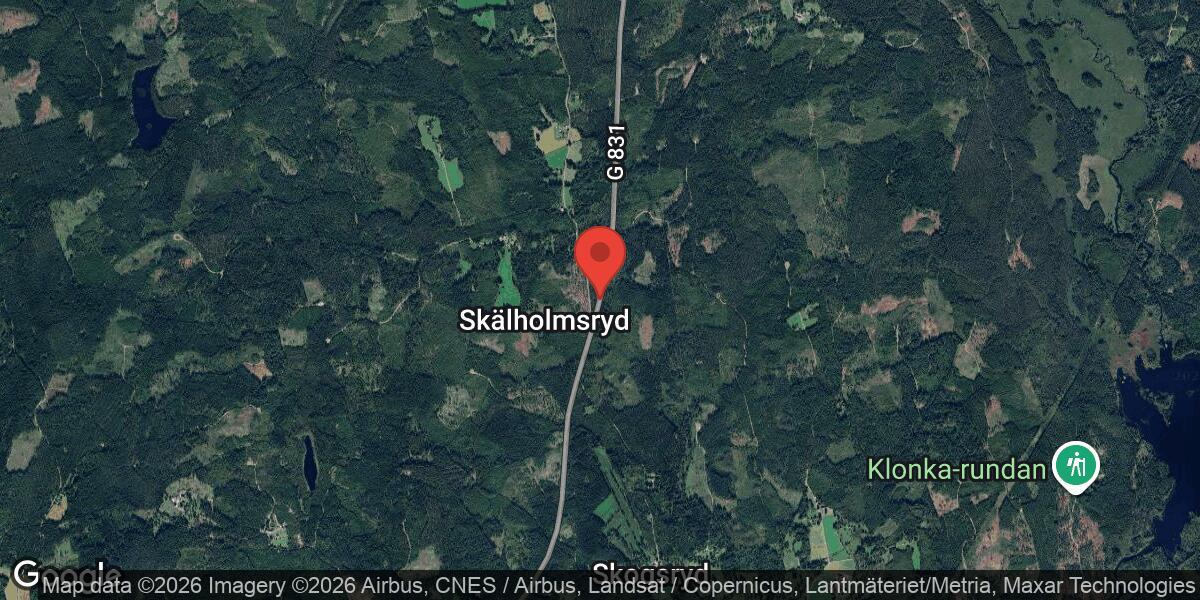 Beläggningsarbete på väg 831 mellan Skogsryd och Linnehult med mycket stor påverkan