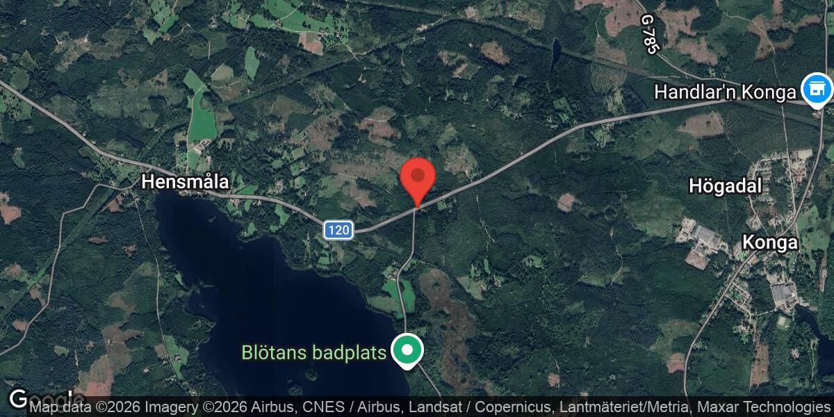 Stillastående lastbil orsakade stor påverkan på väg 120 mellan Högebonäs och Hensmåla
