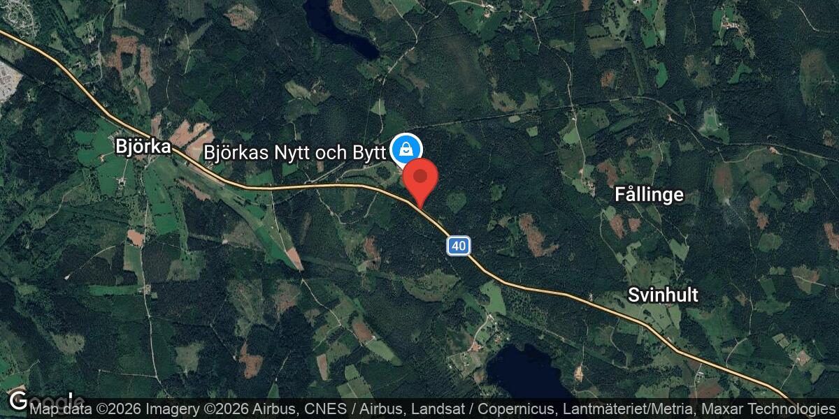 Vägarbete med stor påverkan på väg 40 mellan Eksjö och Hult