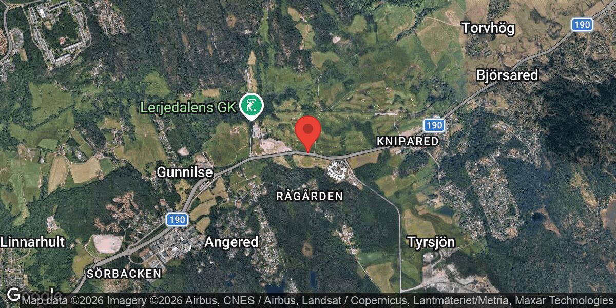 Trafikolycka med flera fordon vid Rågården påverkar väg 190
