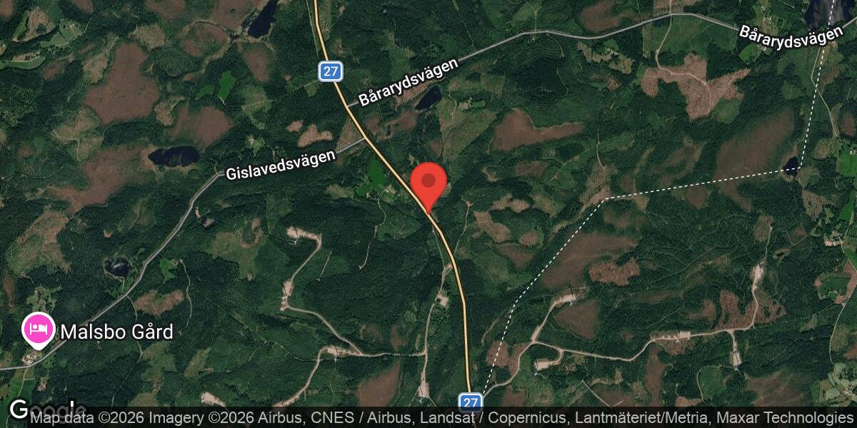 Beläggningsarbete på Väg 27 mellan Länsgräns och Trafikplats Björsdamm avslutat