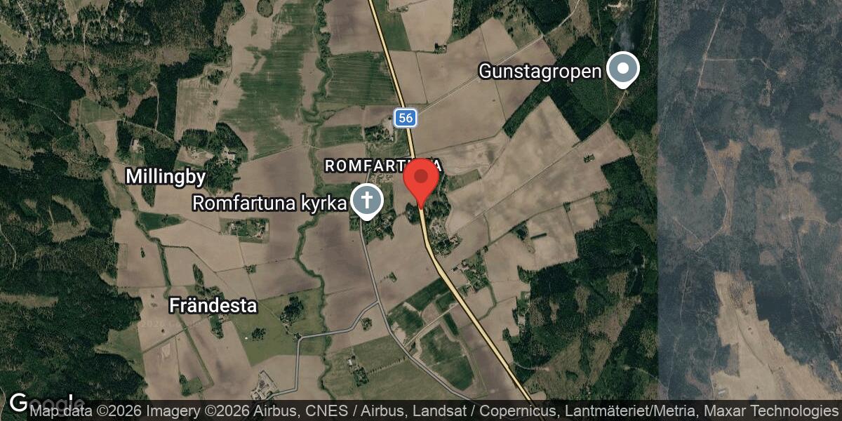 Beläggningsarbete på Väg 56 mellan Nordanbymotet och Lånsta påverkar trafiken