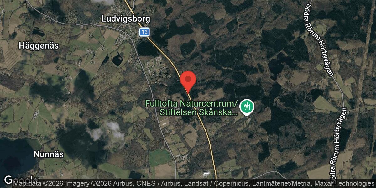 Trafikolycka med lastbil på väg 13 vid Ludvigsborg