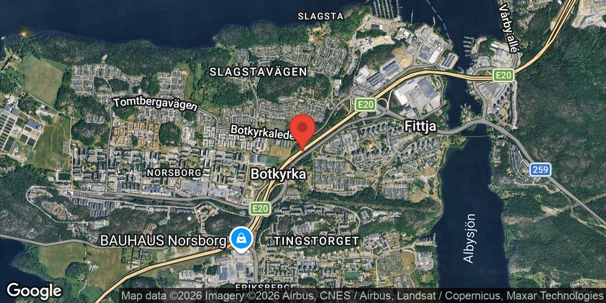 Beläggningsarbete på E4 vid Trafikplats Fittja påverkar trafiken mot Stockholm
