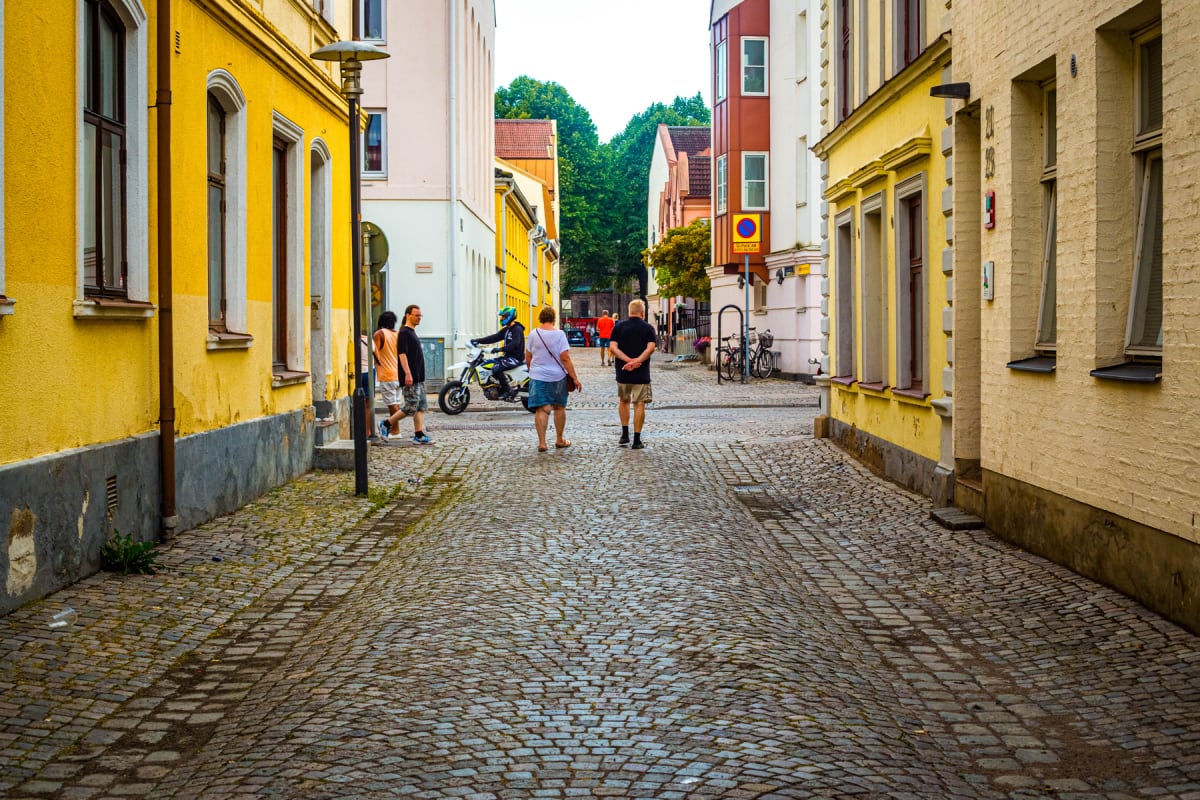 Trafikolycka i Glumslöv – mc körde av vägen i Landskrona kommun