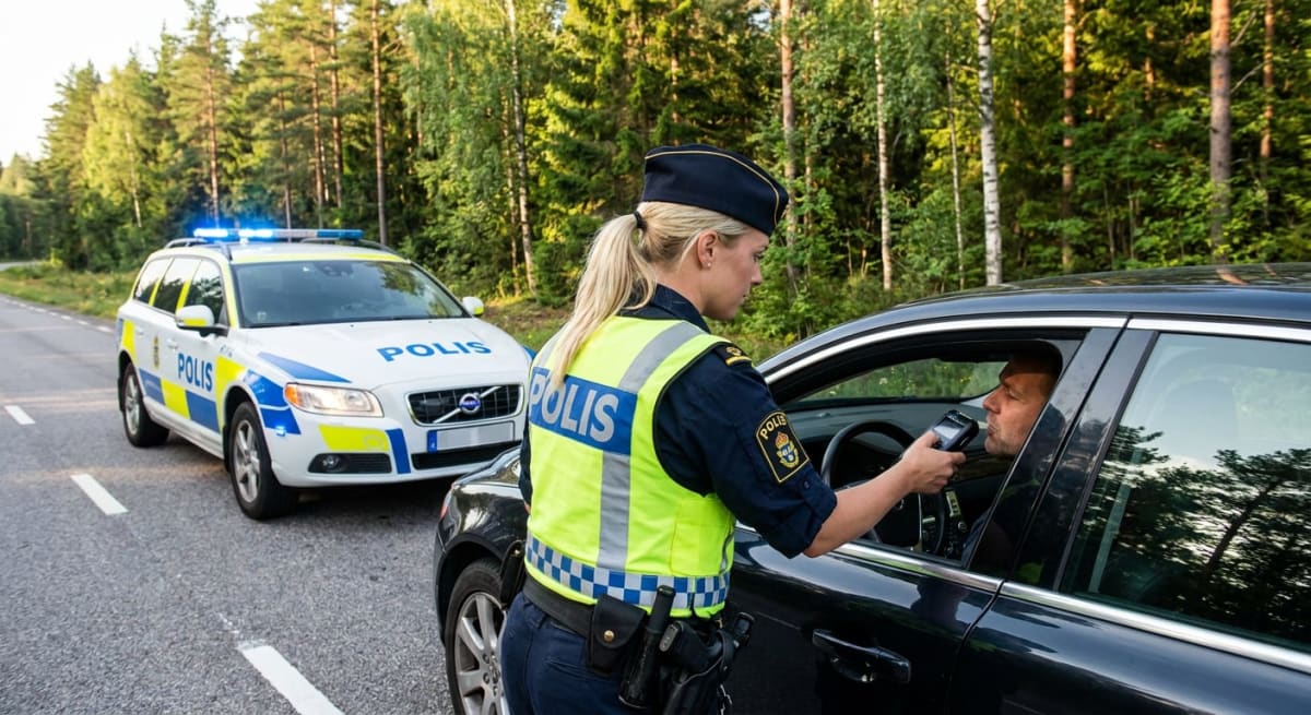Man i 60-årsåldern misstänkt för grovt rattfylleri i Ronneby