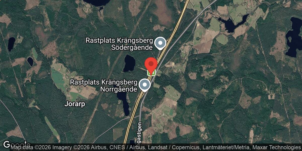 Singelolycka på E4 norr om Vaggeryd påverkar trafiken