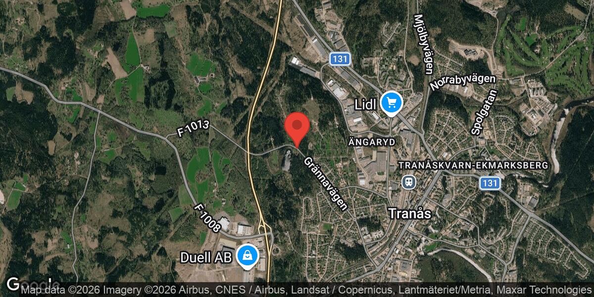 Trafikolycka med lastbil på väg 1013 vid Tranås