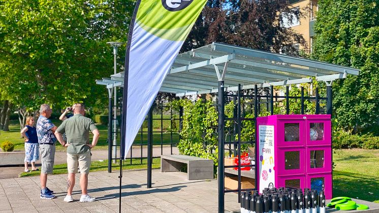 Pifflbox placeras vid multiarenan i Rönneberga – gratis utlåning av sportutrustning via app