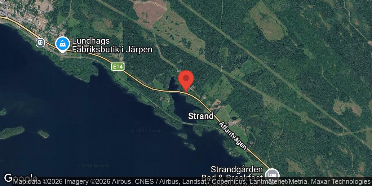Större vägskada på E14 mellan Mörsil Brinkeboda och Järpen