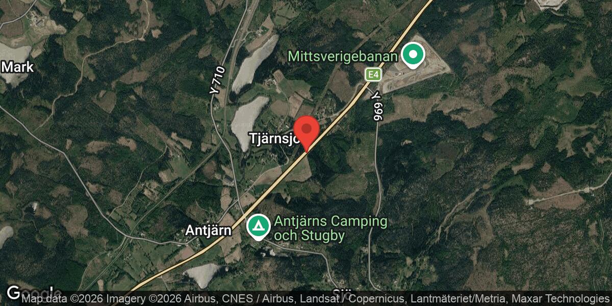 Skyltarbete på E4 mellan Antjärn och Tjärnsjö påverkar trafiken