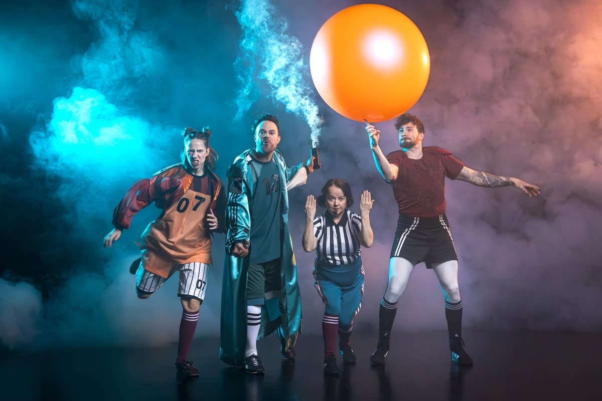 Cirkus och fotboll möts på Bryggaren