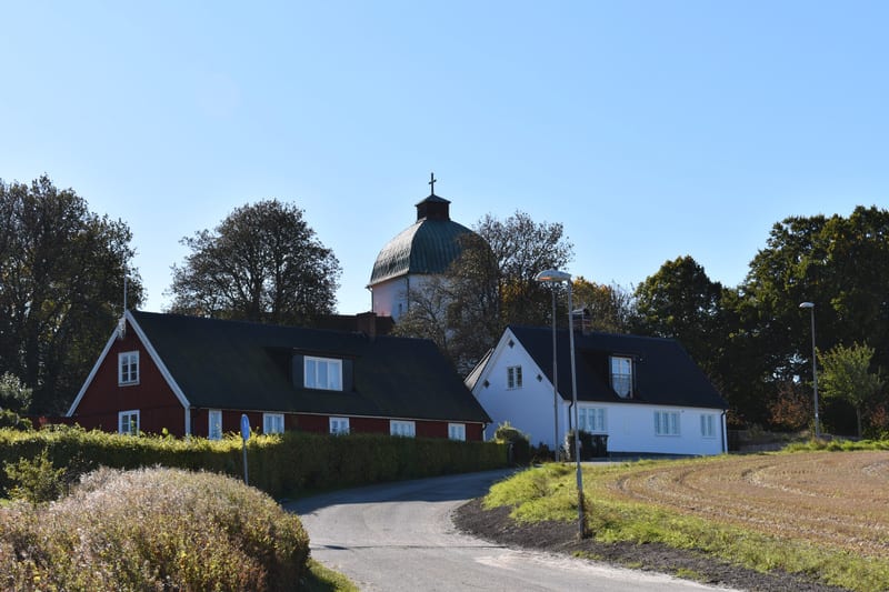 Bibliotek, lopp och moln över Eslöv