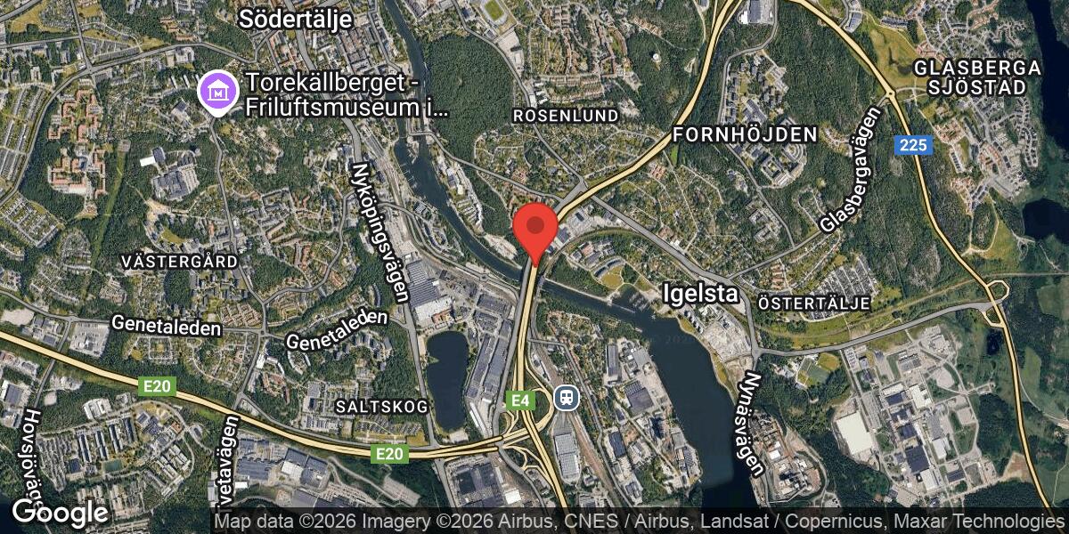 Snöröjning avslutad på E4 vid Sofiehill i riktning mot Nyköping