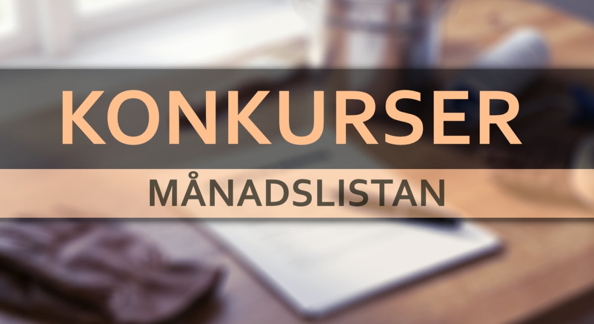 Konkursrapport: 1 konkurs i Jämtland i augusti 2026