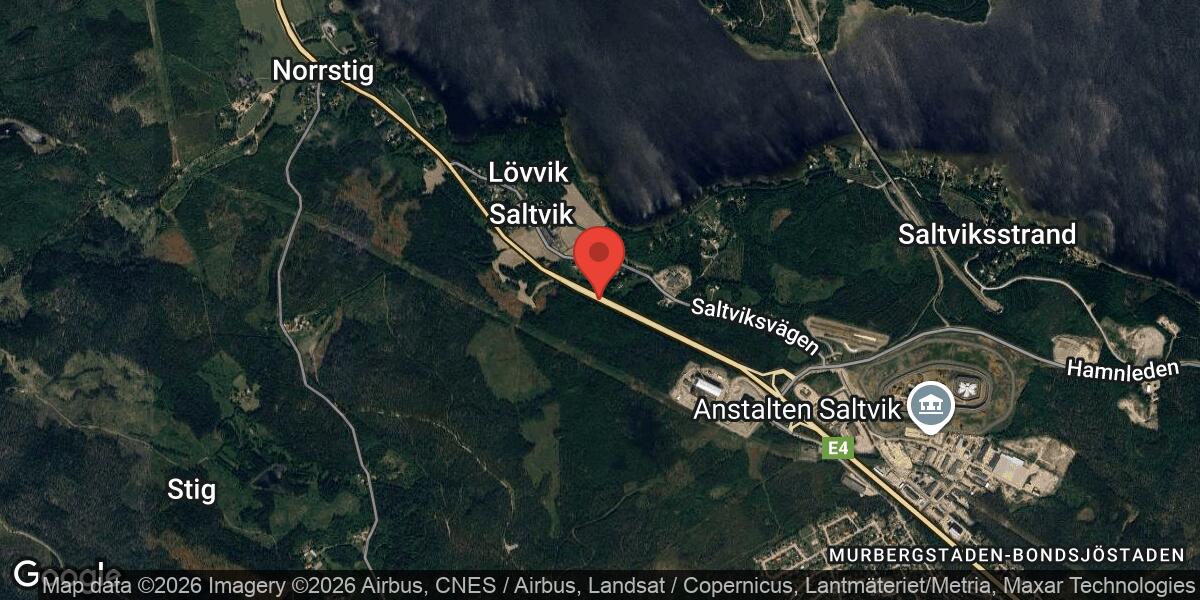 Lastbilshaveri i Saltviksbacken påverkar trafiken på E4 mot Sundsvall