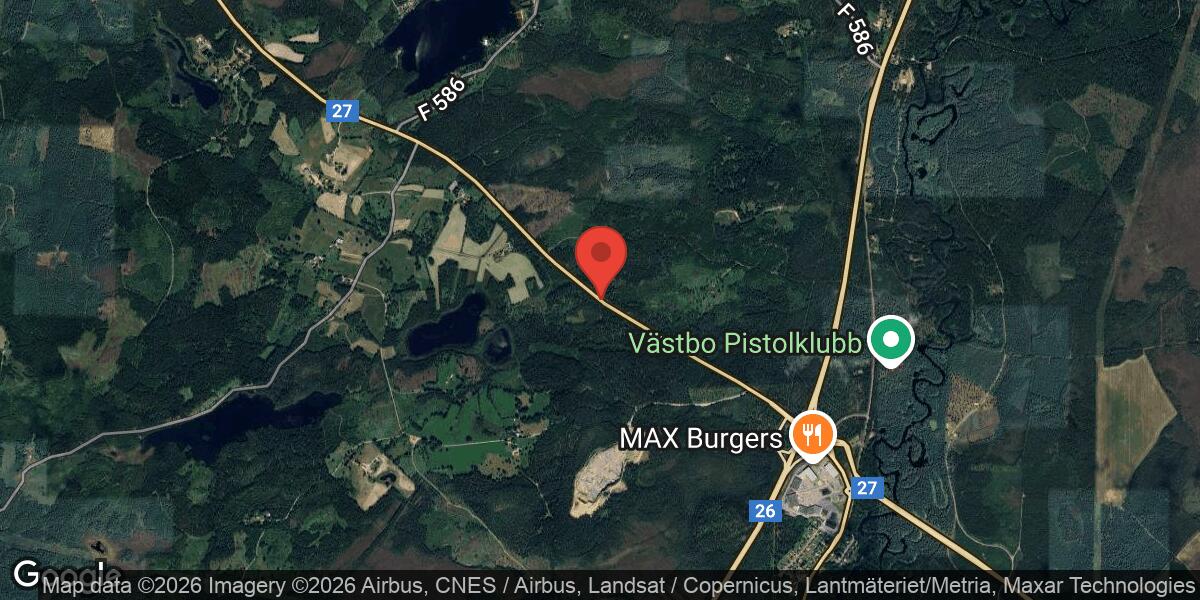 Flera fordon inblandade i trafikolycka på väg 27 väster om Gislaved