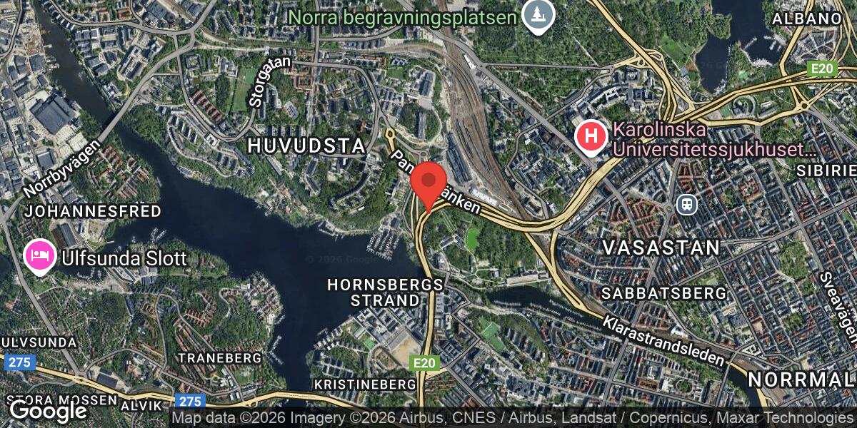 Fordonshaveri på E4 vid Trafikplats Tomteboda påverkar trafiken mot Uppsala