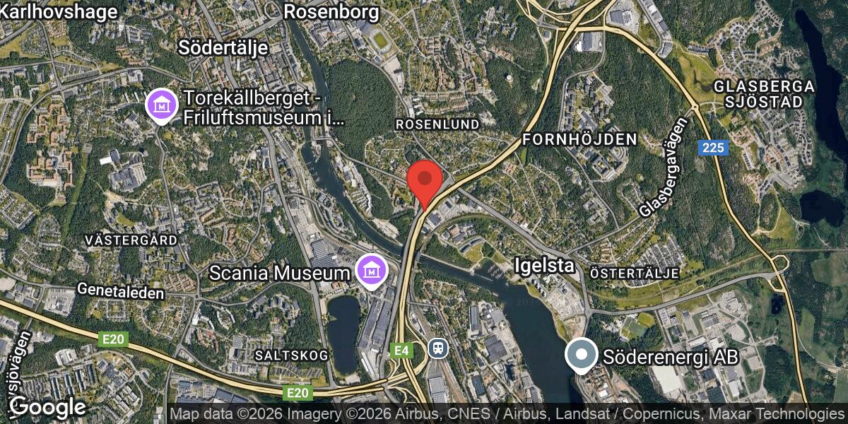 Fordonshaveri på E4 vid Sofiehill i riktning mot Nyköping