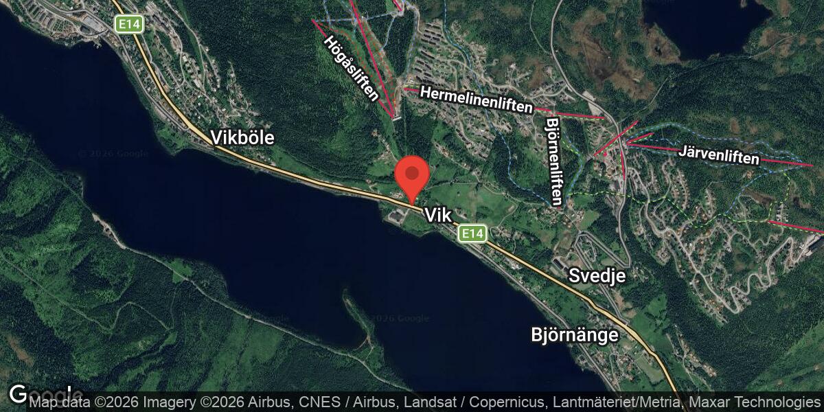 Bärgning av personbil på E14 mellan Vik och Vikböle avslutad