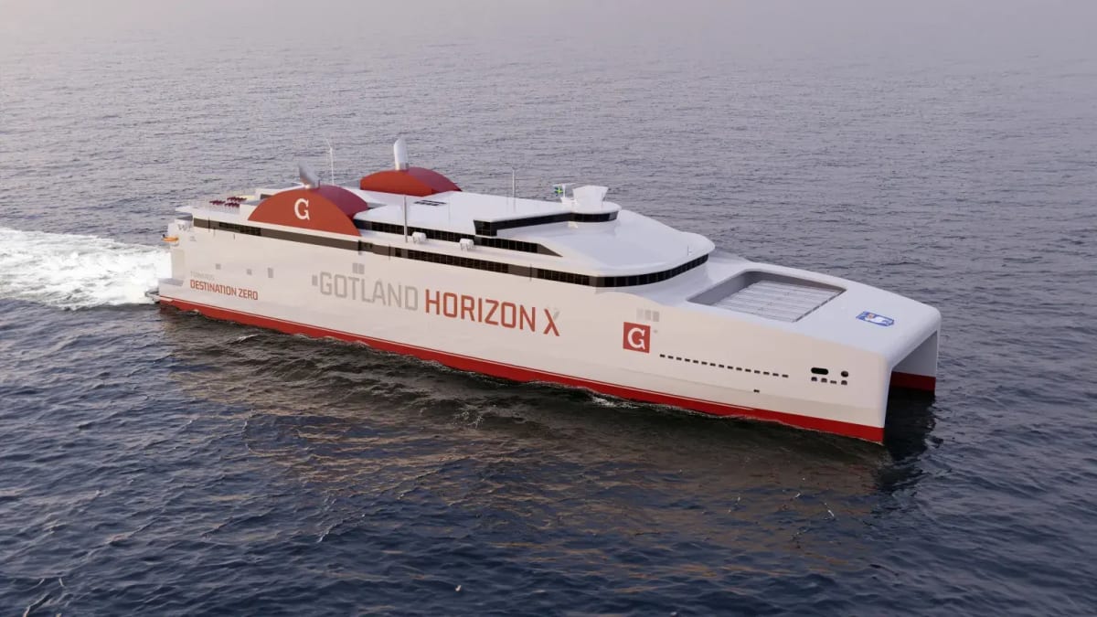 Bygget av Gotland Horizon X – ny vätgasredo höghastighetsfärja på gång