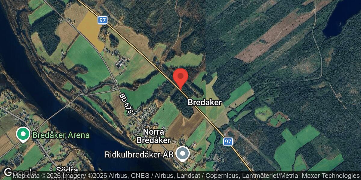 Bärgning av lastbil på väg 97 mellan Bredåker och Krokbäcken avslutad