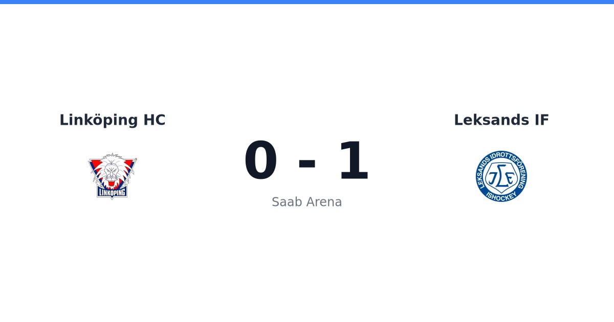 Leksand vann borta mot Linköping med 1-0
