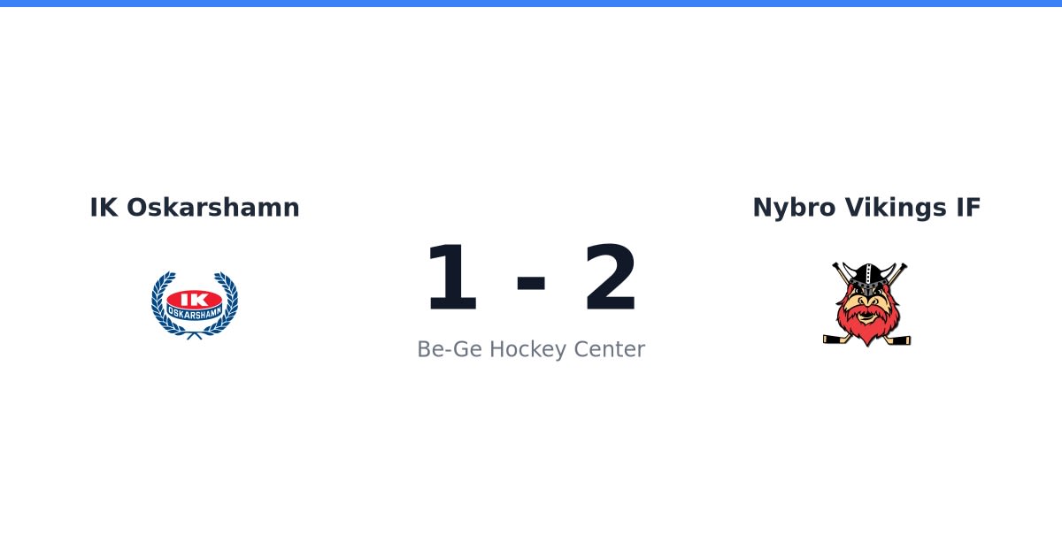Nybro Vikings IF vann borta mot IK Oskarshamn