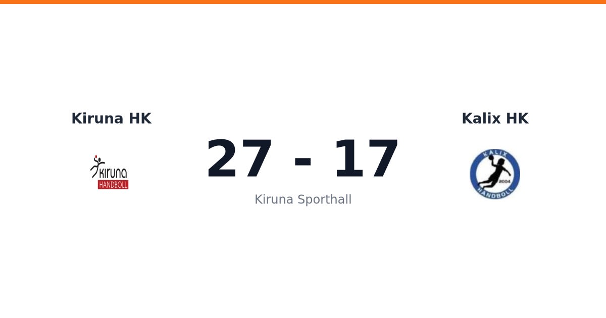Vinst för Kiruna HK hemma mot Kalix HK
