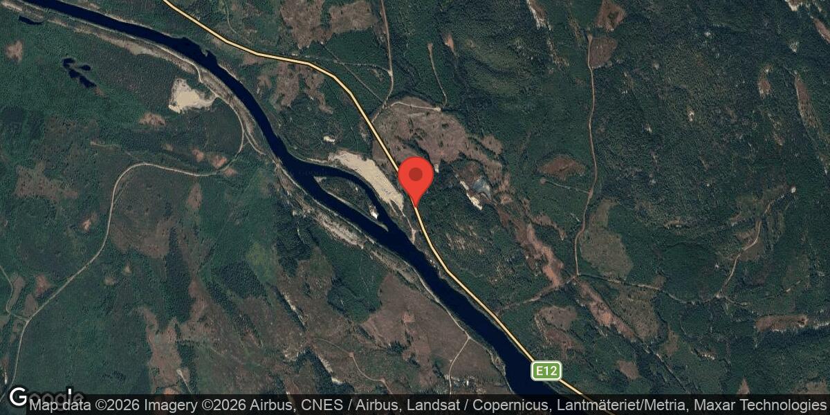Fordonshaveri på E12 mellan Granö och Vilan påverkar trafiken