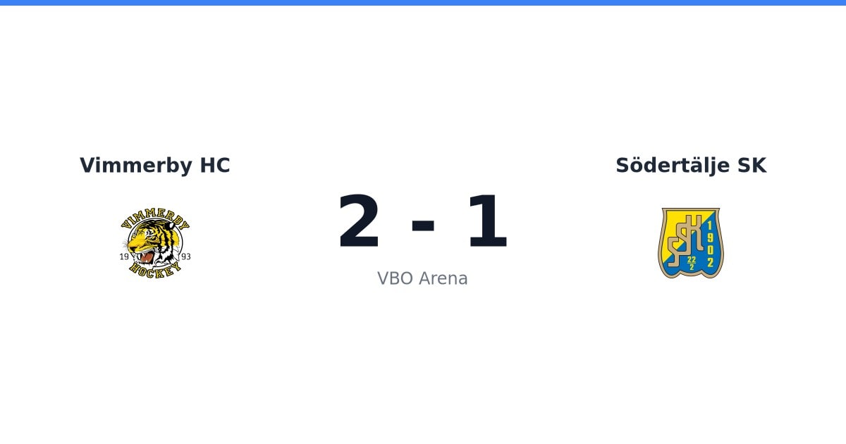 Förlust för Södertälje SK borta mot Vimmerby HC efter förlängning