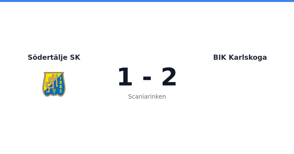 Förlust för Södertälje SK hemma mot BIK Karlskoga