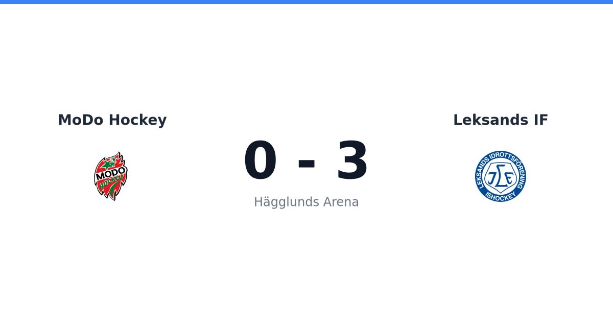 Bortaseger för Leksands IF mot MoDo Hockey