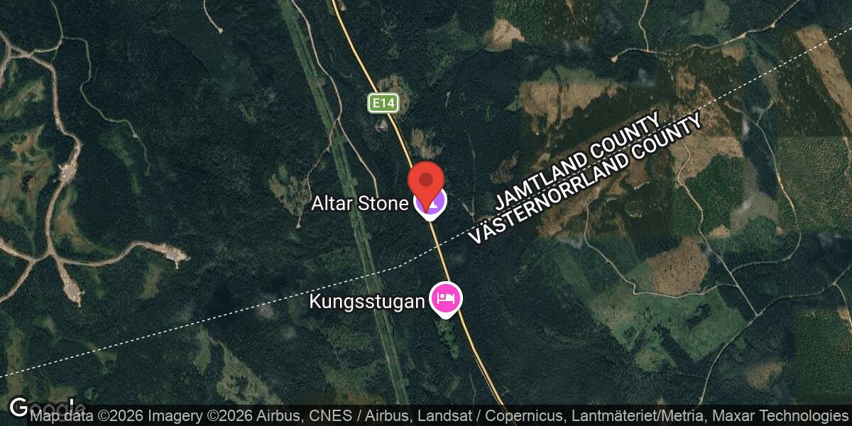 Vägarbete med trädavverkning på E14 mellan Borgsjöbyn och Bräcke