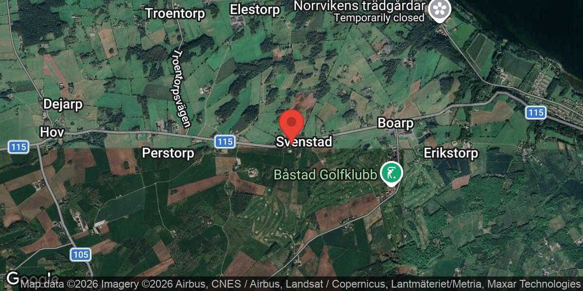 Vägarbete på väg 115 mellan Svenstad och Boarp den 17 mars
