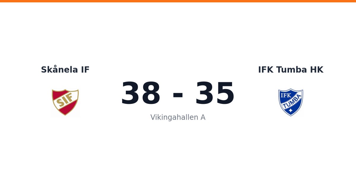 Tuff bortamatch för IFK Tumba HK mot Skånela IF